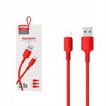 MOCNY KABEL USB DO LIGHTNING IPHONE PRZEWÓD SZYBKIE ŁADOWANIE QC CZERWONY