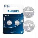BATERIA PHILIPS CR3032 BATERIA LITOWA PŁASKA 2 SZT BLISTER