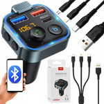 TRANSMITER SAMOCHODOWY BLUETOOTH FM AUX ŁADOWARKA SAMOCHODOWA ODTWARZACZ