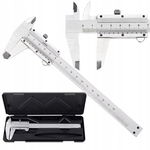 SUWMIARKA ANALOGOWA 150 MM 0,02MM TRADYCYJNA NONIUSZOWA METAL ETUI DOKŁADNA