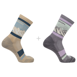 Skarpety SALOMON OUT ALPS CREW 2-PACK DX+SX 36-38 MGK