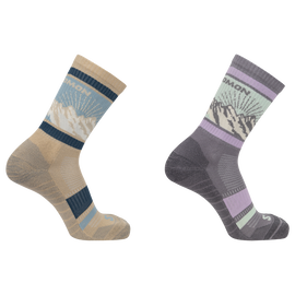 Skarpety SALOMON OUT ALPS CREW 2-PACK DX+SX 45-47 MGK