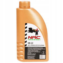 OLEJ NAC HD-22 DO HYDRAULICZNYCH ŁUPAREK DREWNA 1 LITR HM / HLP ORYGINALNY