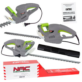 NOŻYCE DO CIĘCIA ŻYWOPŁOTU NAC HE60-CH MOC 600 W OSTRZE 51 CM MOCNE LEKKIE