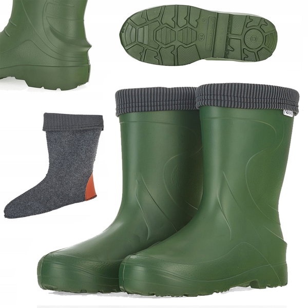 KALOSZE DAMSKIE GUMOWCE PIANKOWE EVA GEKO G90548 ROZMIAR 36 WYSOKOŚĆ 28 CM