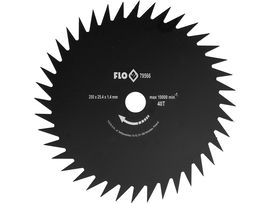 TARCZA TNĄCA DO KOSY SPALINOWEJ 250x25,4 MM 40 ZĘBNA FLO 79566 STAL WĘGLOWA