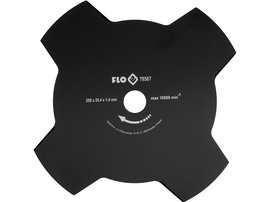 TARCZA TNĄCA DO KOSY SPALINOWEJ 250x25,4 MM 4 ZĘBNA FLO 79567 STAL WĘGLOWA