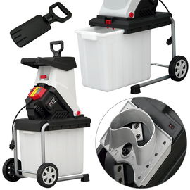 ROZDRABNIACZ DO GAŁĘZI NAC SHE 250B-BOX-G 2500 W NOŻOWY + WYSUWANY POJEMNIK