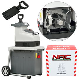 ROZDRABNIACZ DO GAŁĘZI NAC SHE280S-BOX-G 2800 W FREZ BIEG WSTECZNY POJEMNIK
