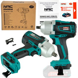 KLUCZ UDAROWY AKUMULATOROWY NAC IW-600-BL-LI-20V AKUMULTISYSTEM BODY 600 NM