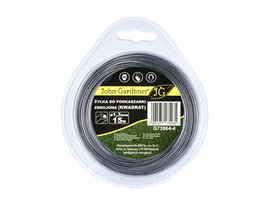 ŻYŁKA TNĄCA DO KOS I PODKASZAREK 1,3 MM 15 MB JG G73964-4 KWADRAT ZBROJONA