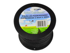 ŻYŁKA TNĄCA DO KOS I PODKASZAREK 2,4 MM 300 MB JG G73958 KWADRAT SKRĘCANY