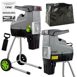 ROZDRABNIACZ DO GAŁĘZI NAC SHE280S-BAG-G 2800 W FREZ BIEG WSTECZNY + WOREK