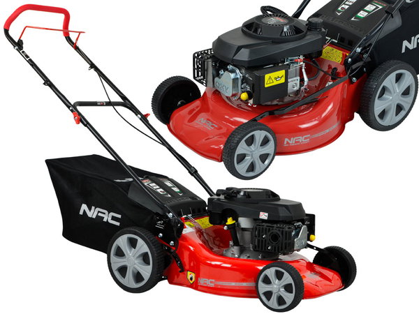 KOSIARKA SPALINOWA BEZ NAPĘDU NAC LP46-146-H-NG 46 CM MULCZOWANIE KOSZ 60 L