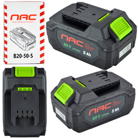 AKUMULATOR NAC B20-50-S 20 V 5 AH DO URZĄDZEŃ NAC SERIA AKUMULTISYSTEM 20V
