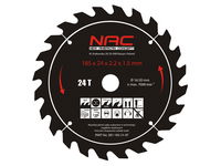 TARCZA WIDIOWA DO DREWNA 185x20x24T 24 ZĘBY TNĄCE DO PILAREK TARCZOWYCH NAC