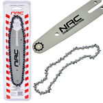 ŁAŃCUCH + PROWADNICA DO PILARKI NAC CB18-12-B20-S / CB20-12-B20-S 12.7 cm