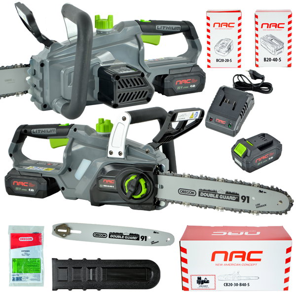 PIŁA AKUMULATOROWA NAC CB20-30-B40-S 20 V 4 AH SDS 30 CM OSPRZĘT OREGON