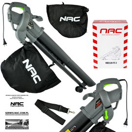 ODKURZACZ / DMUCHAWA DO LIŚCI NAC VBE320-FS-J 3200 W 2 FUKCJE ROZDRABNIACZ