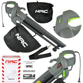 ODKURZACZ DMUCHAWA LIŚCI NAC VBE320-AS-J 3200 W REGULACJA SIŁY ROZDRABNIACZ