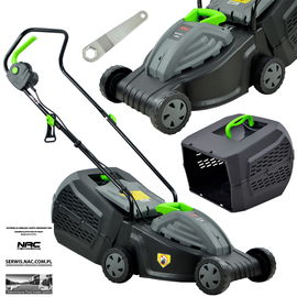 KOSIARKA ELEKTRYCZNA NAC LE12-32-PI-J 1200 W SZER. 32 CM SILNIK INDUKCYJNY