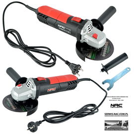 SZLIFIERKA KĄTOWA NAC 1050 W TARCZA 125 MM 12 000 OBR/MIN PORĘCZNA MOCNA