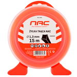 ŻYŁKA TNĄCA NAC DO KOS I PODKASZAREK ŚREDNICA 1.3 MM DŁUGOŚĆ 15 MB KWADRAT