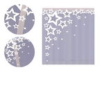 Firanka Estrelas 150 x 165 DomoweTekstylia | WN9E55 150 | Święta Boże Narodzenie