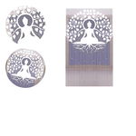 Firanka Drzewo Bodhi 100 x 165 cm DomoweTekstylia | WN64DB 165