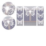 Komplet firan Pillangok (200) wysokość 165 cm DomoweTekstylia | WN97P1 20K