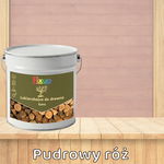 LAKIEROBEJCA DO DREWNA 3W1 PUDROWY RÓŻ LAZURA PÓŁMAT 5L z woskiem ochronna