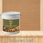 LAKIEROBEJCA DO DREWNA 3W1 IRCHOWY BEŻ LAZURA satyna 2,5L z SILIKONEM