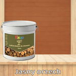 LAKIEROBEJCA DO DREWNA 3W1 ORZECH JASNY LAZURA PÓŁMAT 5L z silikonem EXTRA