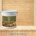 LAKIEROBEJCA DO DREWNA 3W1 BEZBARWNY PÓŁMAT 5L Z SILIKONEM LAZURA OCHRONA