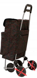 Wózek Na Zakupy AMIG 48L Składany 4 Koła Solidny Wielokolorowy