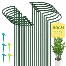 Podpory na rośliny półokrągłe metalowe 12 sztuk
