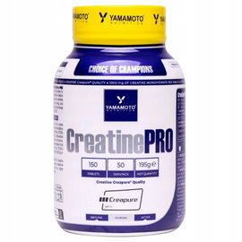 Kreatyna Monohydrat Yamamoto Creatine PRO Creapure 150 Tab Dla Sportowców