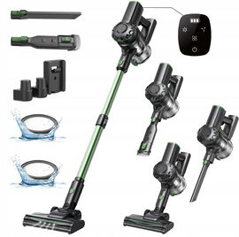 Odkurzacz Bezprzewodowy 40kPa Do 50min Pracy Zielony Pionowy Odkurzacz