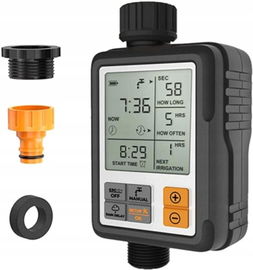 Sterownik Nawadniania Timer CROSOFMI Programator Ogrodowy DUŻY WYŚWIETLACZ