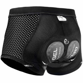 Spodenki Rowerowe z Wkładką Żelową 5D Oddychające Szybkoschnące Czarne XXL