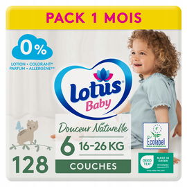 Pieluchy Rozmiar 1 80 Sztuk Lotus Baby Douceur Naturelle