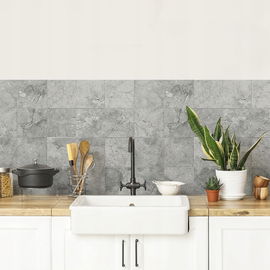 Okleina Kuchenna CREARREDA 190x60cm Kamień Szary Wodoodporny Ognioodporny