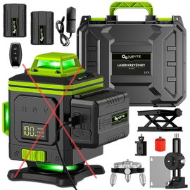 AKCESORIA DO POZIOMICY LASEROWEJ 4D 16 LINII 2 AKUMULATORY WALIZKA