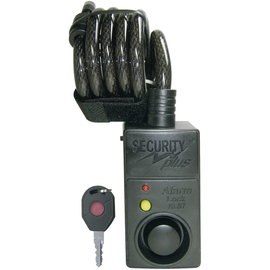 LINKACHAŁOWA Z ALARMEM DO ROWERU SECURITY PLUS SPIRALNY ZAMEK 120CM 105DB