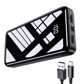 POWER BANK BEXTOO PC3 27000MAH QC 4.0 USB C PD 20W 3 WYJŚCIA CZARNY