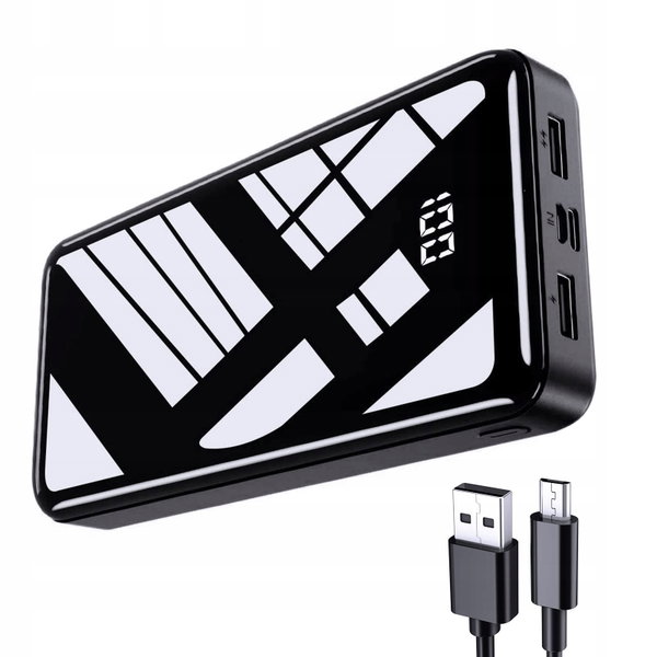 POWER BANK BEXTOO PC3 27000MAH QC 4.0 USB C PD 20W 3 WYJŚCIA CZARNY