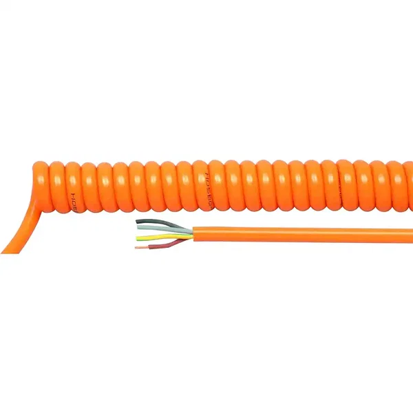 PRZEWÓD SPIRALNY HELUKABEL 85223 H05BQ-F 2X0,75 POMARAŃCZOWY 2M