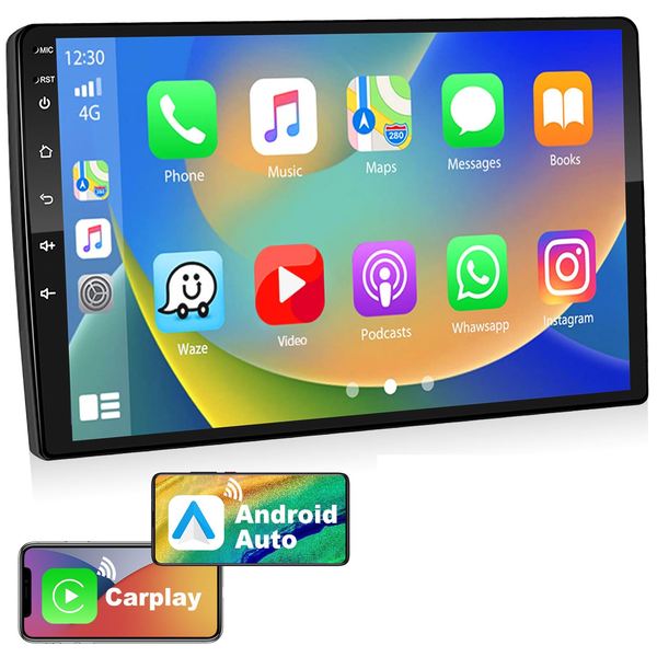RADIO SAMOCHODOWE PODOFO 2 DIN 9 CALI ANDROID CARPLAY GPS 2G+32G