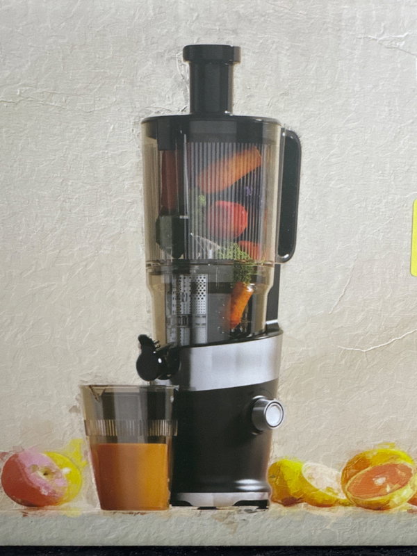 WYCISKARKA WOLNOOBROTOWA NZINZI JS2305 150W DUŻY KANAŁ SZARA