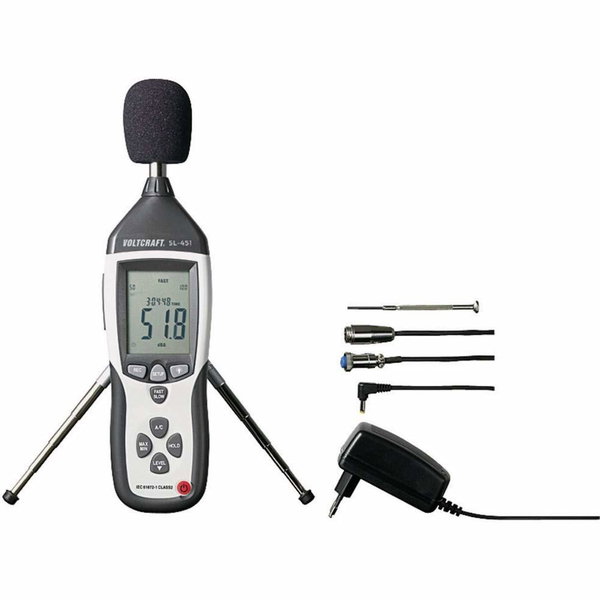 DECYBELOMIERZ VOLTCRAFT SL-451 MIERNIK HAŁASU 30-130 DB USB